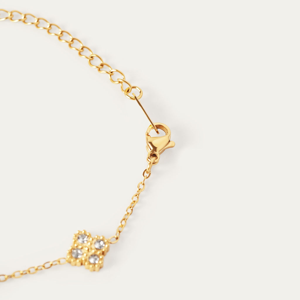 Calo Tiny CZ Bracelet (18K Gold Stainless Steel)
