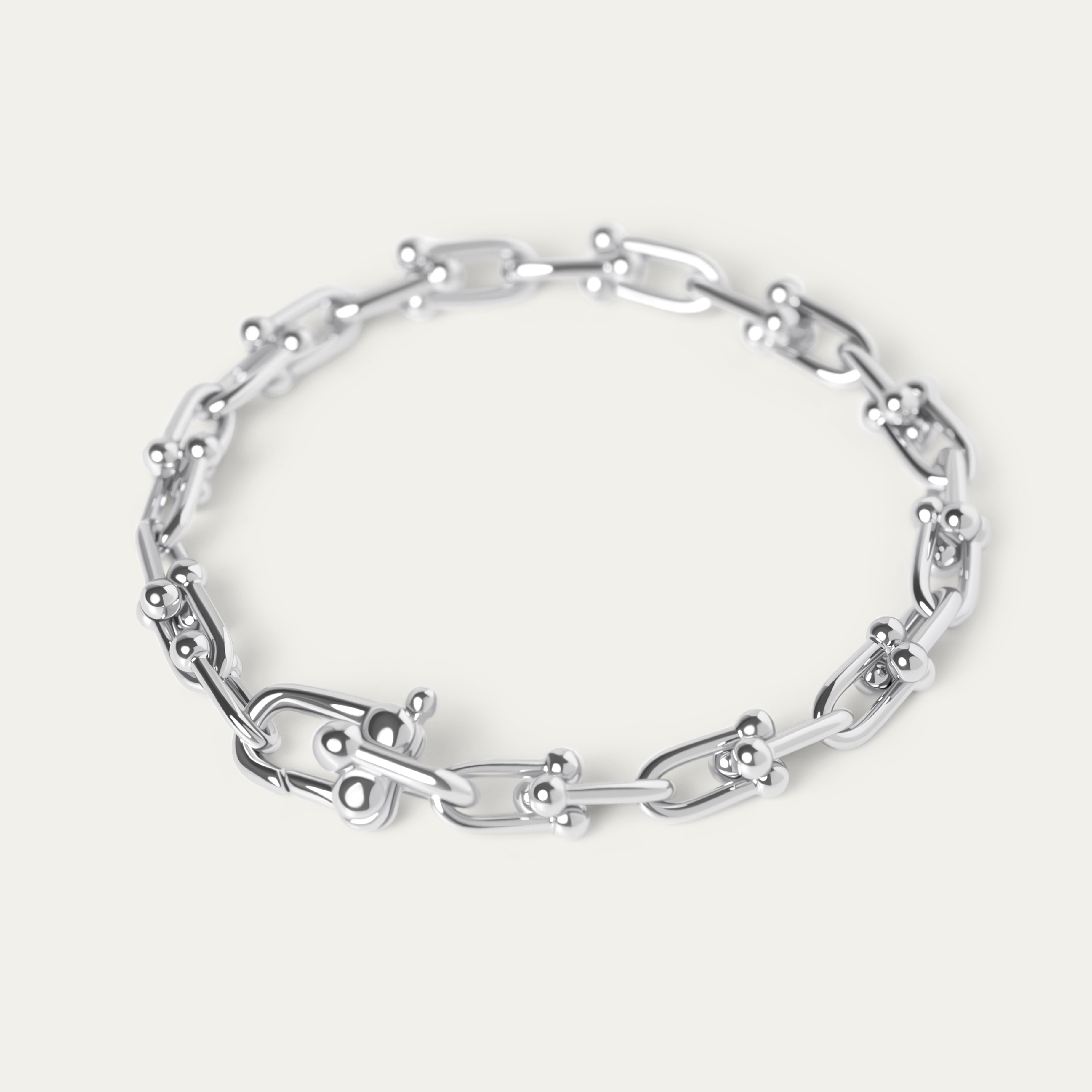Haru Tiny Bracelet (Silver Brass)