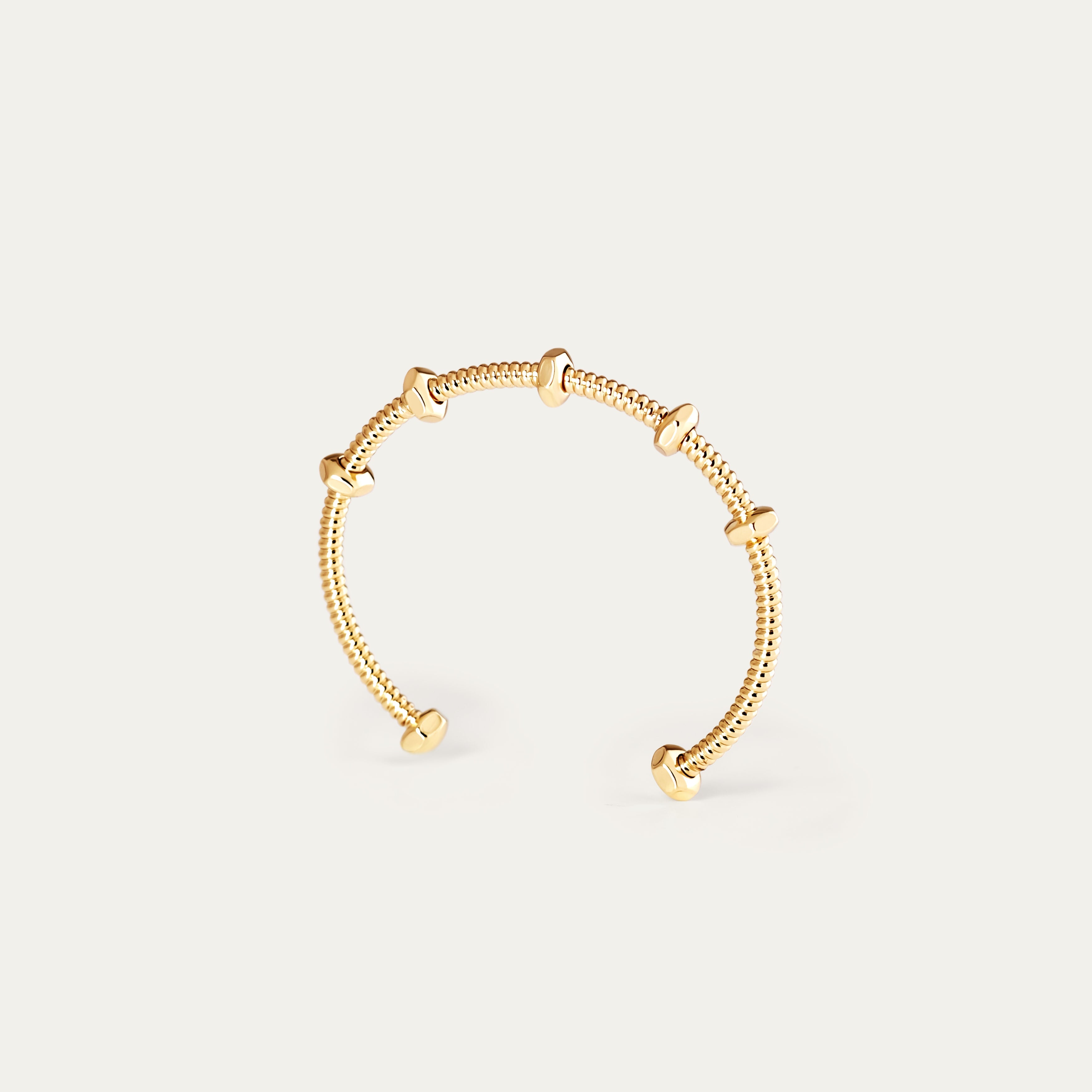 Sora Tiny Bangle (18K Gold Brass)